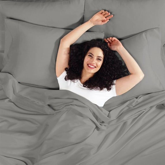 Bedding Extra Deep Pocket Fitted Sheet, 18-21" Deep Pocket, Ultra Soft Fitted with Corner Elastic Strap