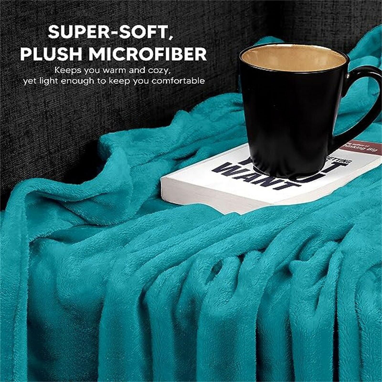 Turquoise fleece blanket shop