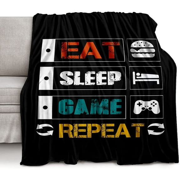 Bedding Gaming Throw Blanket Super Soft Gamer Gift for Couch Sofa for Kids Boys Teens Video Game 50x40in