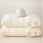 Bedding Jioakfa Bouncing Bread Pillow Soft Pillow Adult Cervical Pillow For Home Hotel White Size