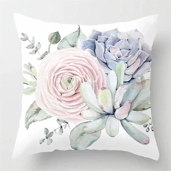 Bedding Pillowcase Bedroom Living Room Decorative Succulent Home Sofa Cushion Cover