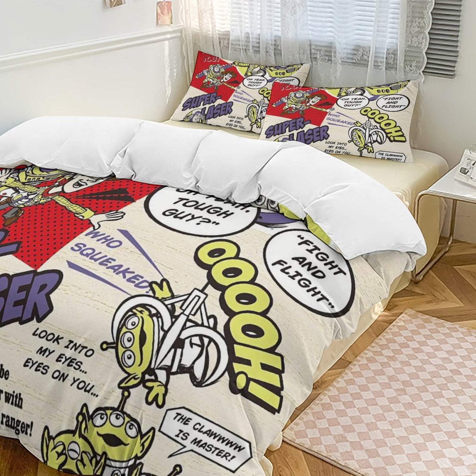 Bedding Pixar Toy Story Buzz Lightyear Retro Duvet Cover for Kids ...