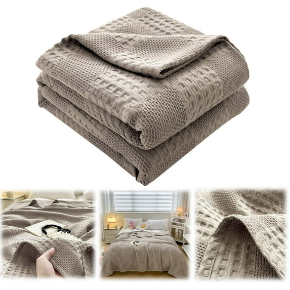 Bedding Pure Cotton Blanket Lightweight Warm Blanket Soft And Breathable Suitable For All Seasons Cotton, Multi-Color One Size