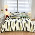 thumbnail image 1 of Bedding Set 4 Piece, Reversible Duvet Cover with Sheet Pillowcases, Soft Polyester Bed Set for Bedroom, Machine Washable Fade Resistant, 70x87 Inch Full Queen Size Home Textile, 1 of 7