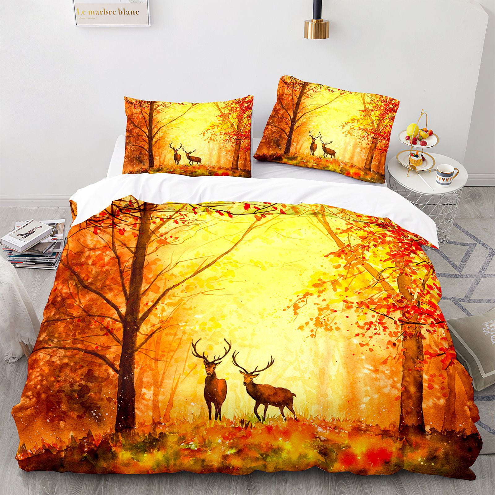 Bedding Set Bedspread Size Quilt with 2 Pillow Shams,3 Piece Reversible