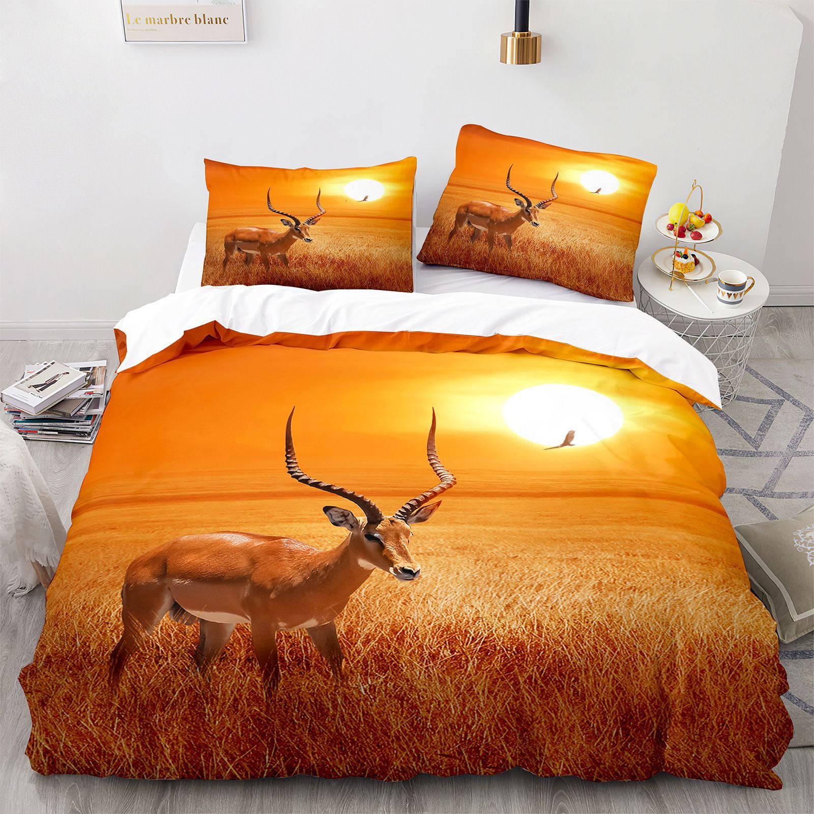 Bedding Set Bedspread Size Quilt with 2 Pillow Shams,3 Piece Reversible