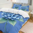 thumbnail image 1 of Bedding Set Blue Hydrangea Bloom Bat Duvet Cover Set Comforter Cover Ultra-Soft Polyester Quilt Cover, 1 of 6