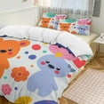 Bedding Set Color Cartoon Pattern Bat Duvet Cover Set Comforter Cover