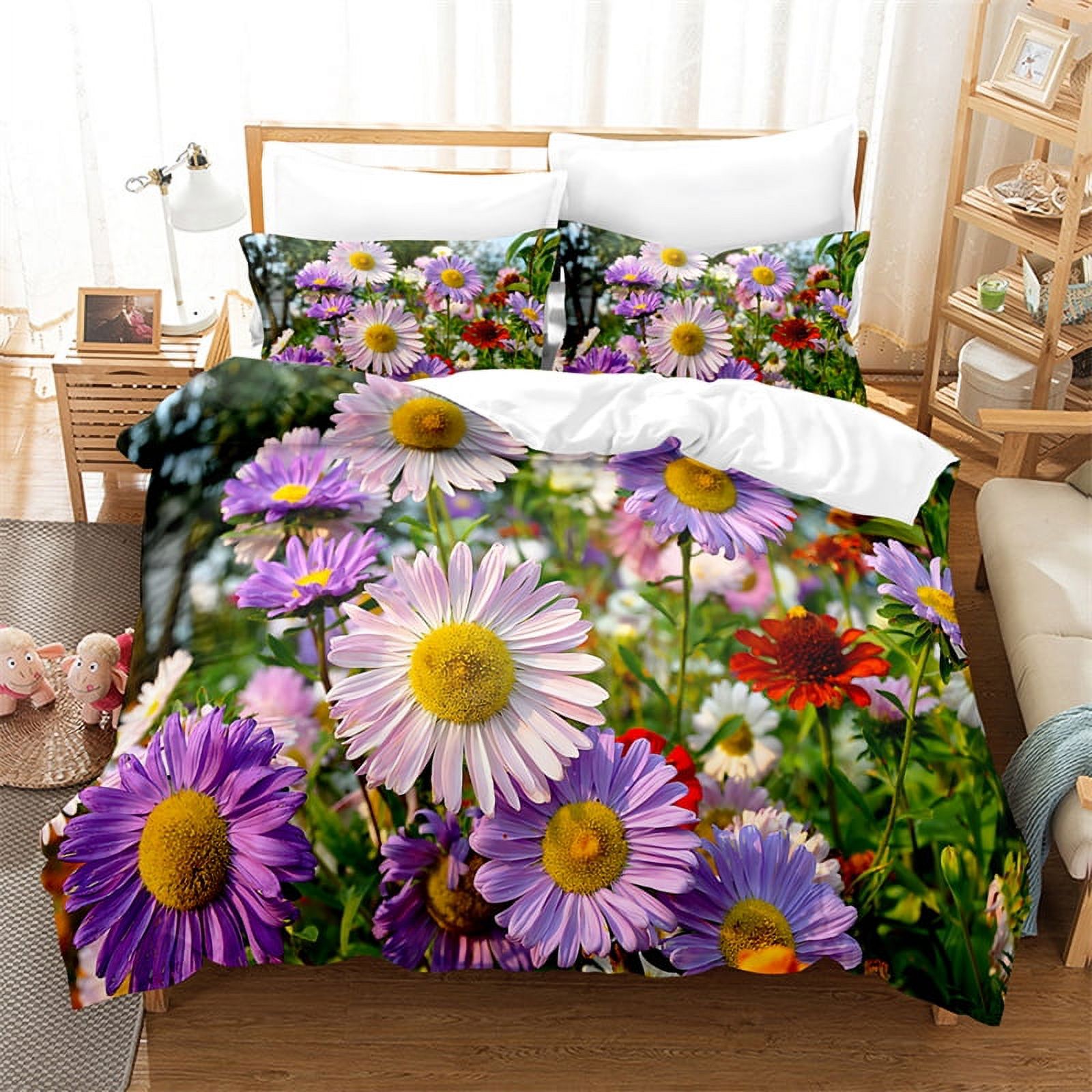 Bedding Set Colorful Daisy Duvet Cover High-grade Comforter Bedding ...