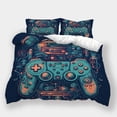 thumbnail image 1 of Bedding Set Comforter Cover Pillowcase Children Adult Stylish Gamepad Printed Bedspreads,Twin (68"x86"), 1 of 5