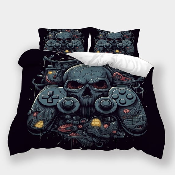 Bedding Set Comforter Cover Pillowcase Children Cool Game Theme Home Textiles Bed Gift,California King (98"x104")