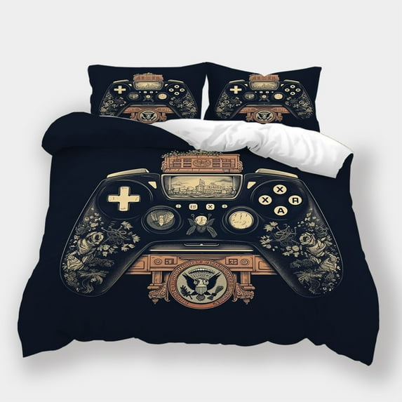 Bedding Set Game Handle Printed Bedspreads Children Fashion Comforter Cover Pillowcase,Twin (68"x86")