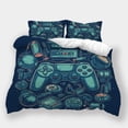thumbnail image 1 of Bedding Set Game Handle Printed Comforter Cover Pillowcase Kids Adult Modern Home Bedclothes,Full (80"x90"), 1 of 5