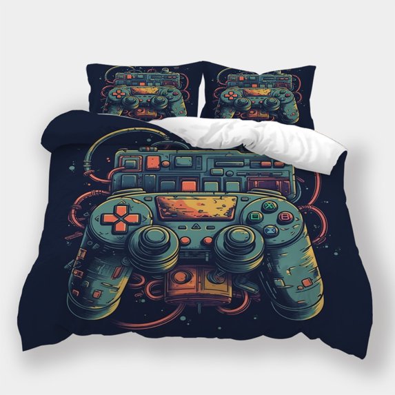 Bedding Set Gaming Theme Comforter Cover Pillowcase Kids Adult Highend Bedspreads Bed Gift,Full (80"x90")