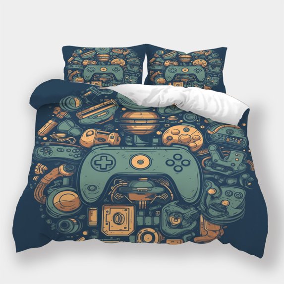Bedding Set Gaming Theme Comforter Cover Pillowcase Kids Adult Highend Bedspreads Bed Gift,Full (80"x90")