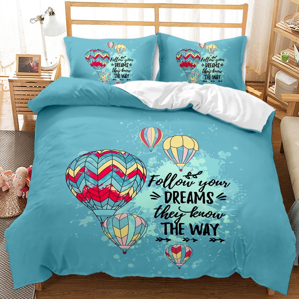 Bedding Set King Bedroom Comforter Cover Sets for Couples 3 Piece Black