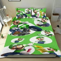 Bedding Set For Luigi Mansion Duvet Cover Sets Comforter Cover Set Cute Super Soft For Teens Kids Bedroom Gifts,1 Duvet Cover with 2 Pillowcases Twin 3 Piece