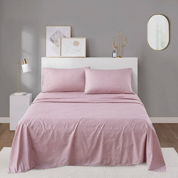 Bedding Sets, 4PCS Queen Sheet Set, Blush Bed Sets,Polyester Comforter Sets, Household Supplies & Décor, Bedding, Bedding Sets 4PCS Queen Sheet Set