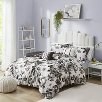 Bedding Sets, Full/Queen Floral Print Comforter Set, Bed Sets, Comforter Sets,
