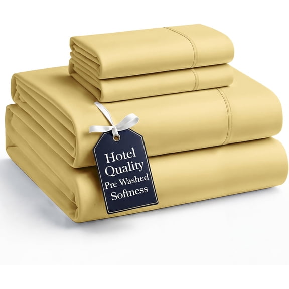 Bedding Sheets & Pillowcases, Bed Sheet California King Size, Pre-Washed California King Bed Set, Brushed Microfiber Cooling California King Sheets, California King Sheet Set - Cocoon