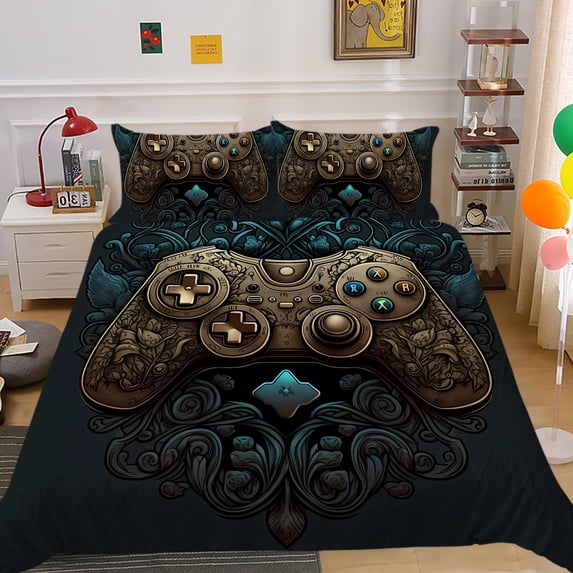 Bedding Suit Duvet Cover Games Console Elment Pillowcase Boy Teenager Delicate Bedroom Decor