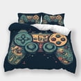 thumbnail image 1 of Bedding Suit Gamepad Zombie Skull Printed Duvet Cover Set Teen Adult Modern Bedroom Decor,Twin (68"x86"), 1 of 5