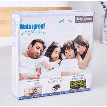 Bedding Waterproof High-Quality Mattress Protector, High-Value Bedding Zippered Mattress Encasement, 100% Waterproof Bed Bug and Dust Mite Proof Mattress Protector, Absorbent Six-Sided Mattress Cover