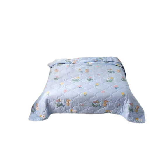 Bedding White 100% Cotton Blanket, Soft Lightweight Breathable Dorm Bed Blanket for All Season, Air Conditioning Blanket, 39.3X59In