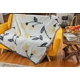 thumbnail image 1 of Bedding Yellow Fleur Floral Garden Woven Tapestry Throw Blanket, 50” x 60”, 1 of 10