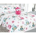 thumbnail image 1 of Bedding set full size 8pc owl white #3 complete bed in bag comforter with plushie toy friend and matching sheet set for kids bedroom décor for girls boys, 1 of 5