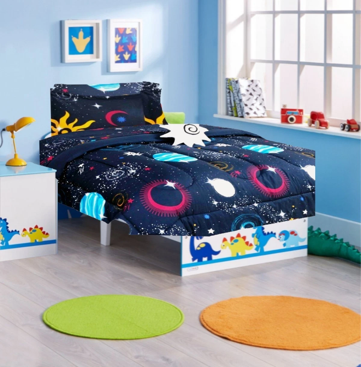 Bedding Set Twin 6pc Space Planets #2 Complete Bed in Bag Comforter ...