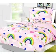 thumbnail image 1 of Unicorn Rainbow 6-Piece Reversible Supersoft Comforter Print Design Twin Size Bedding Set, 1 of 6