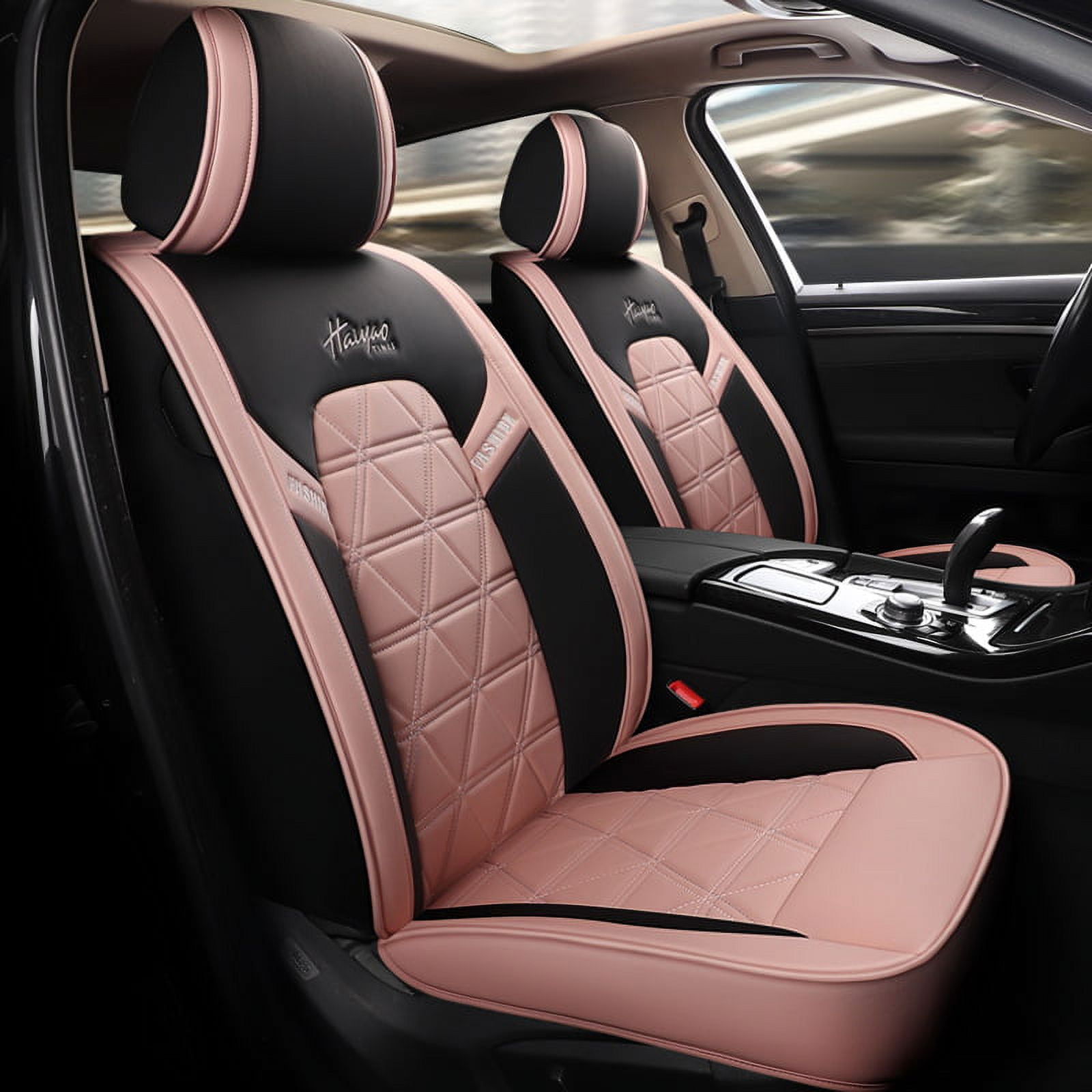 Beddinginn Leatherette Car Seat Covers for Women Full Set for