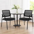 thumbnail image 1 of Beddle Executive Office Guest Chair Set of 2, Desk Chair with Lumbar Support and Padded Armrest, Perfect for Conference Rooms, Reception Areas, and Waiting Rooms, Black, 1 of 7