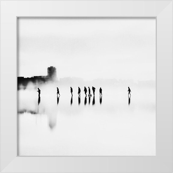 Beddoes, Ingrid 12x12 White Modern Wood Framed Museum Art Print Titled - A Long Walk