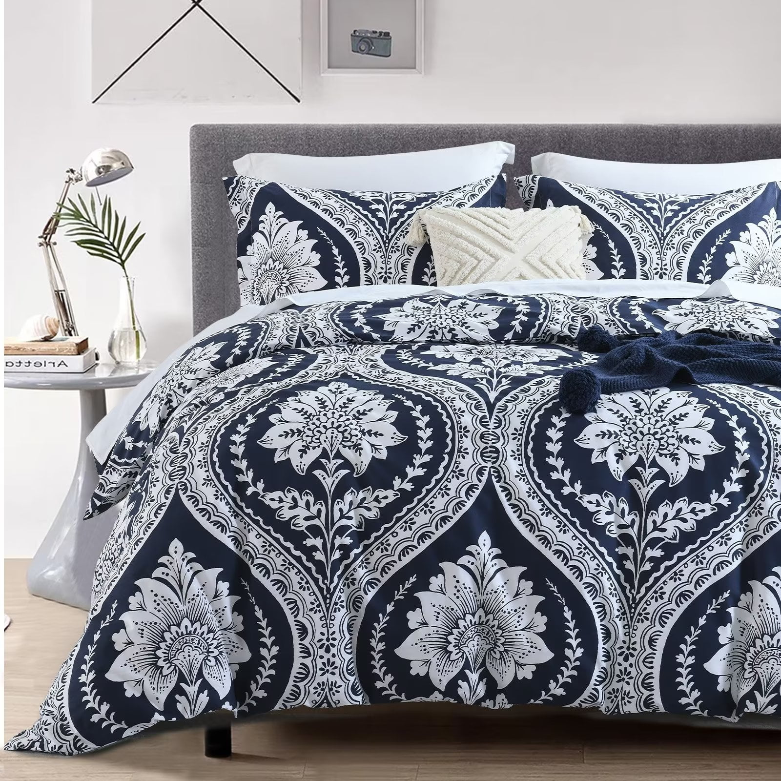 Queen Bed Tacita Duvet Cover Set main image 1