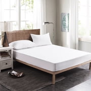 Bedecor Cotton Terry Mattress Protector Waterproof & Hypoallergenic Mattress Cover Queen