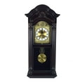 thumbnail image 1 of Bedford Clock Collection 25.5" Antique Mahogany Cherry Oak Chiming Wall Clock with Roman Numerals, 1 of 2