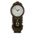thumbnail image 1 of Bedford Clock Collection Chestnut Chiming Pendulum Wall Clock, 1 of 4