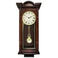thumbnail image 1 of Bedford Clock Grand 31 inch Analog Chiming Pendulum Wall Clock in Mahogany Cherry, 1 of 5