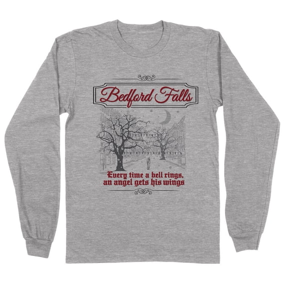 Bedford Falls Long Sleeve Shirt Unisex Large Grey