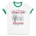 thumbnail image 1 of Bedford Falls Ringer Tee Shirt Unisex 2X-Large White/Kelly Green, 1 of 5