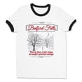 thumbnail image 1 of Bedford Falls Ringer Tee Shirt Unisex Large White/Black, 1 of 5