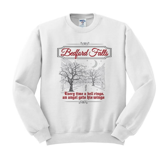 Bedford Falls Sweatshirt Unisex Large White