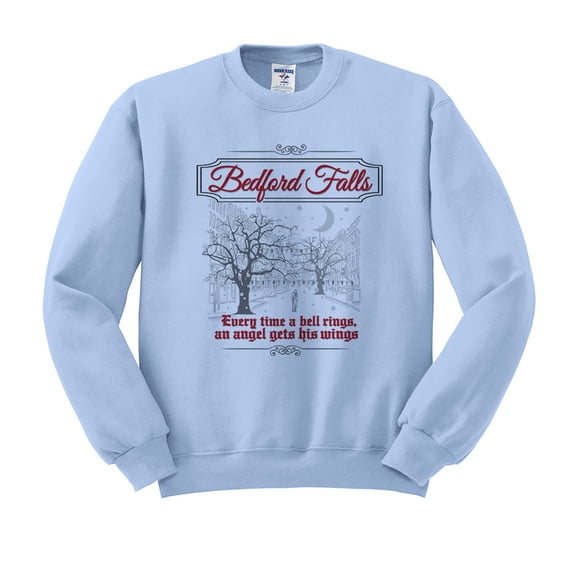 Bedford Falls Sweatshirt Unisex X-Large Light Blue