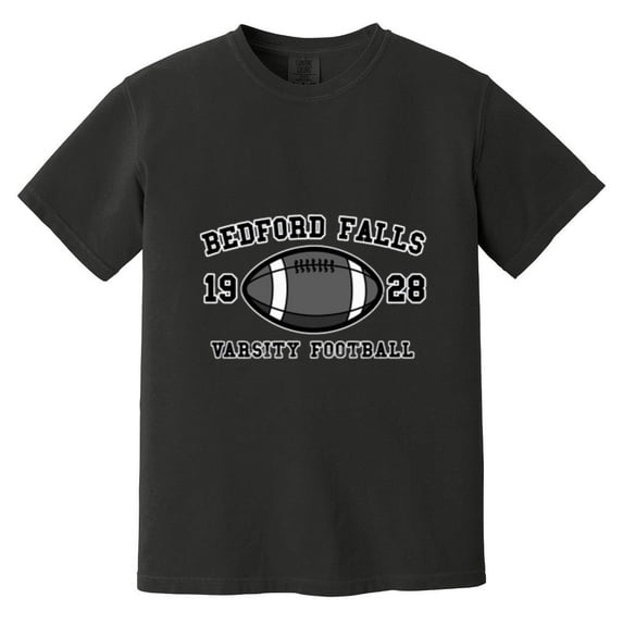 Bedford Falls Varsity Football It's A Wonderful Life Comfort Color T-Shirt, Unisex, up to size 4XL