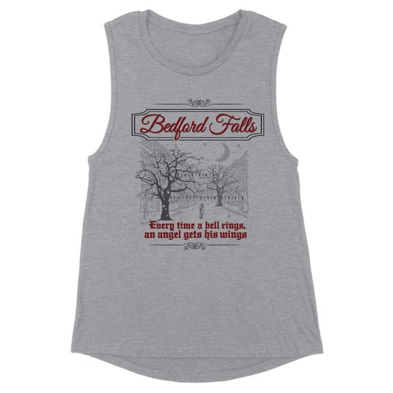 Bedford Falls Women's Muscle Tank 2X-Large Heather Grey