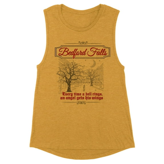 Bedford Falls Women's Muscle Tank Large Antique Gold