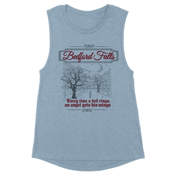 Bedford Falls Women's Muscle Tank Small Stonewash Denim