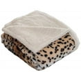 thumbnail image 1 of Bedford Home 61A-18533 Fleece & Sherpa Throw Blanket, Tiger, 1 of 1